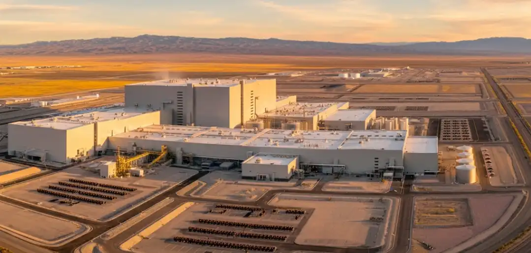 A view of a large manufacturing facility